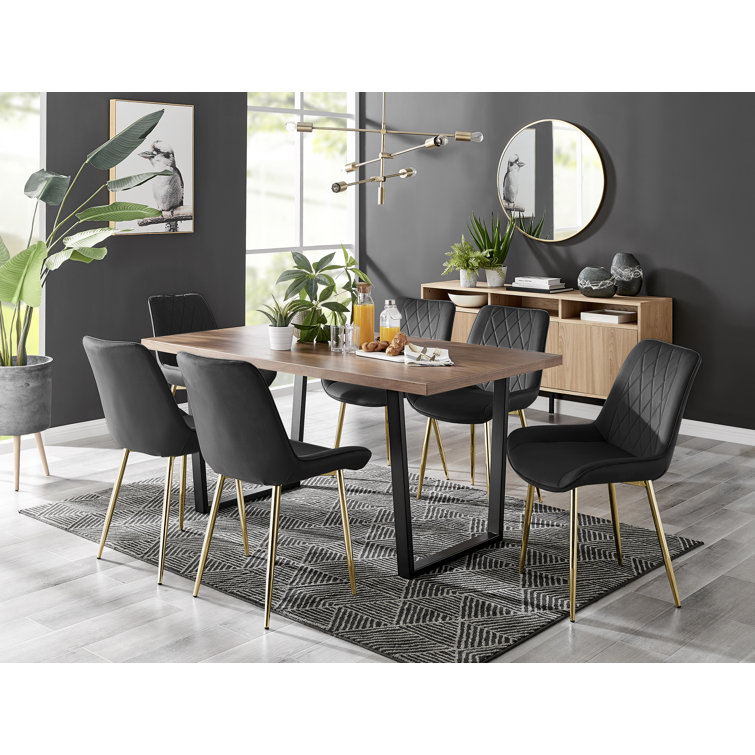 Industrial grey dining discount chairs